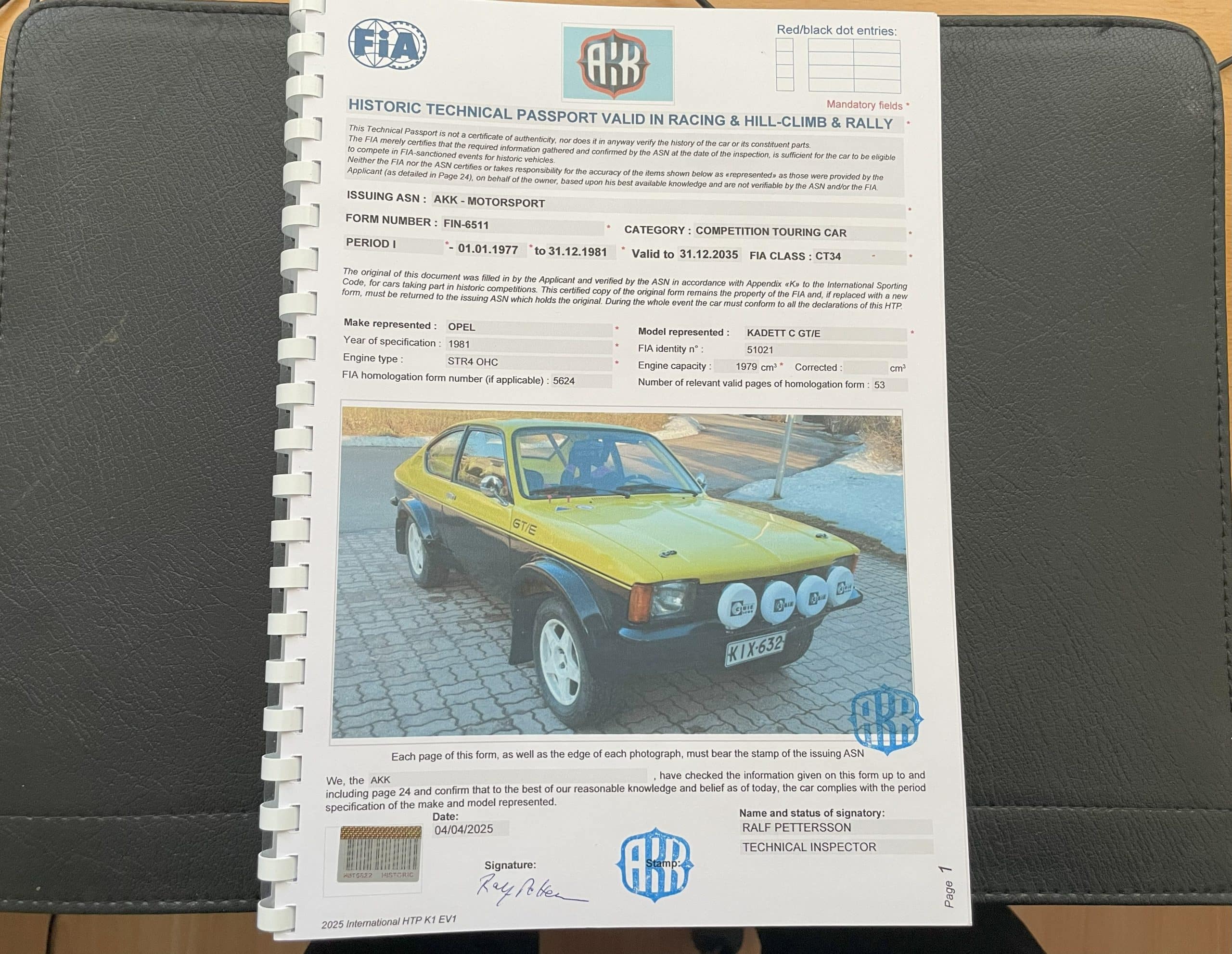 Opel Kadett C G/TE Rally Car