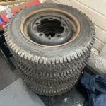 Volkswagen Beetle studded winter wheels